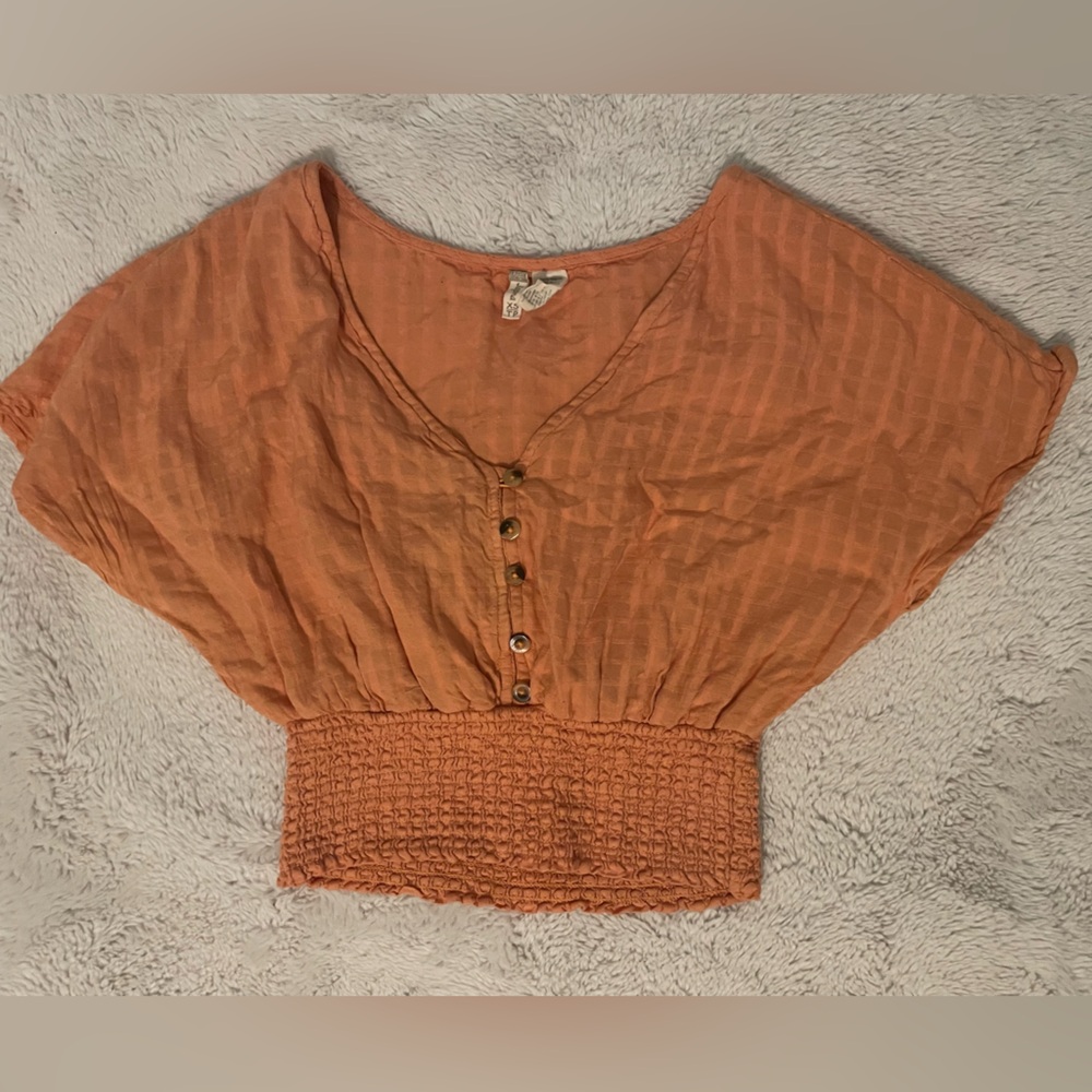 Japna Orange Blouse Top